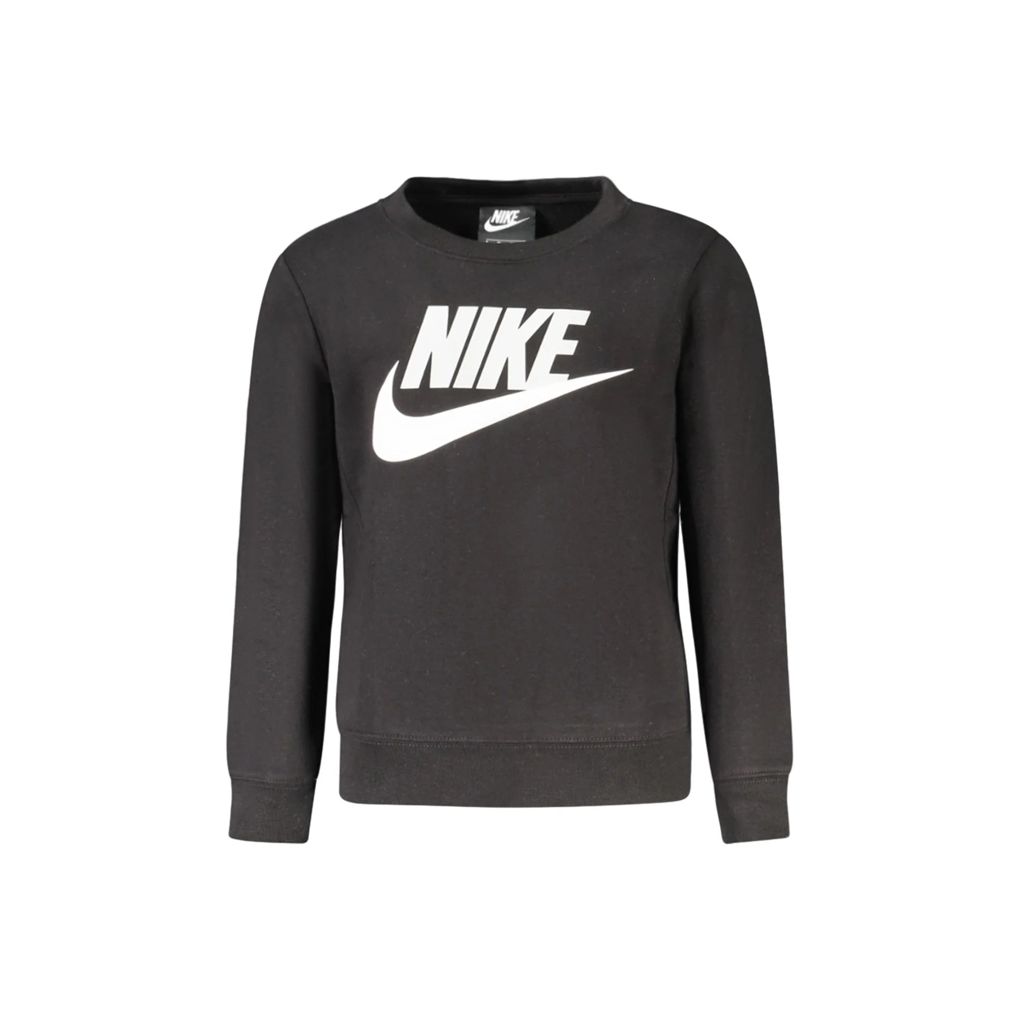 Nike Felpa Maniche Lunghe Unisex Nera Stampa Logo Felpe Nero - foto prodotto